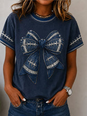 Women's Football Short-sleeved T-shirt