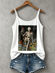 Women's Gothic Skull Tank Top