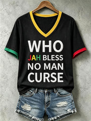 Women's Who Jah Bless No Man Curse T-Shirt