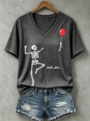 Women's Funny Skull T-Shirt