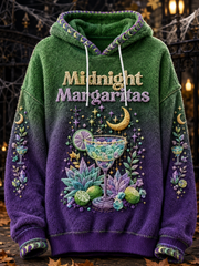 Women's Midnight Margaritas Practical Magic Inspired Flannel Hoodie