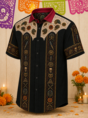 Men's Day Of The Dead Short Sleeve Shirt