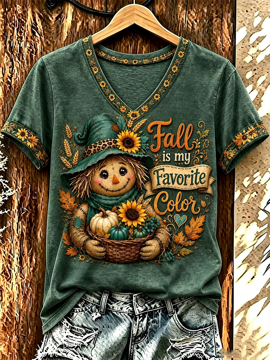 Women's FALL IS MY FAVORITE COLOR short-sleeved T-shirt