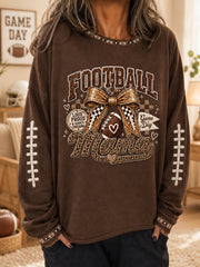 Women's Football Gameday Gift For Football Fans Casual Top