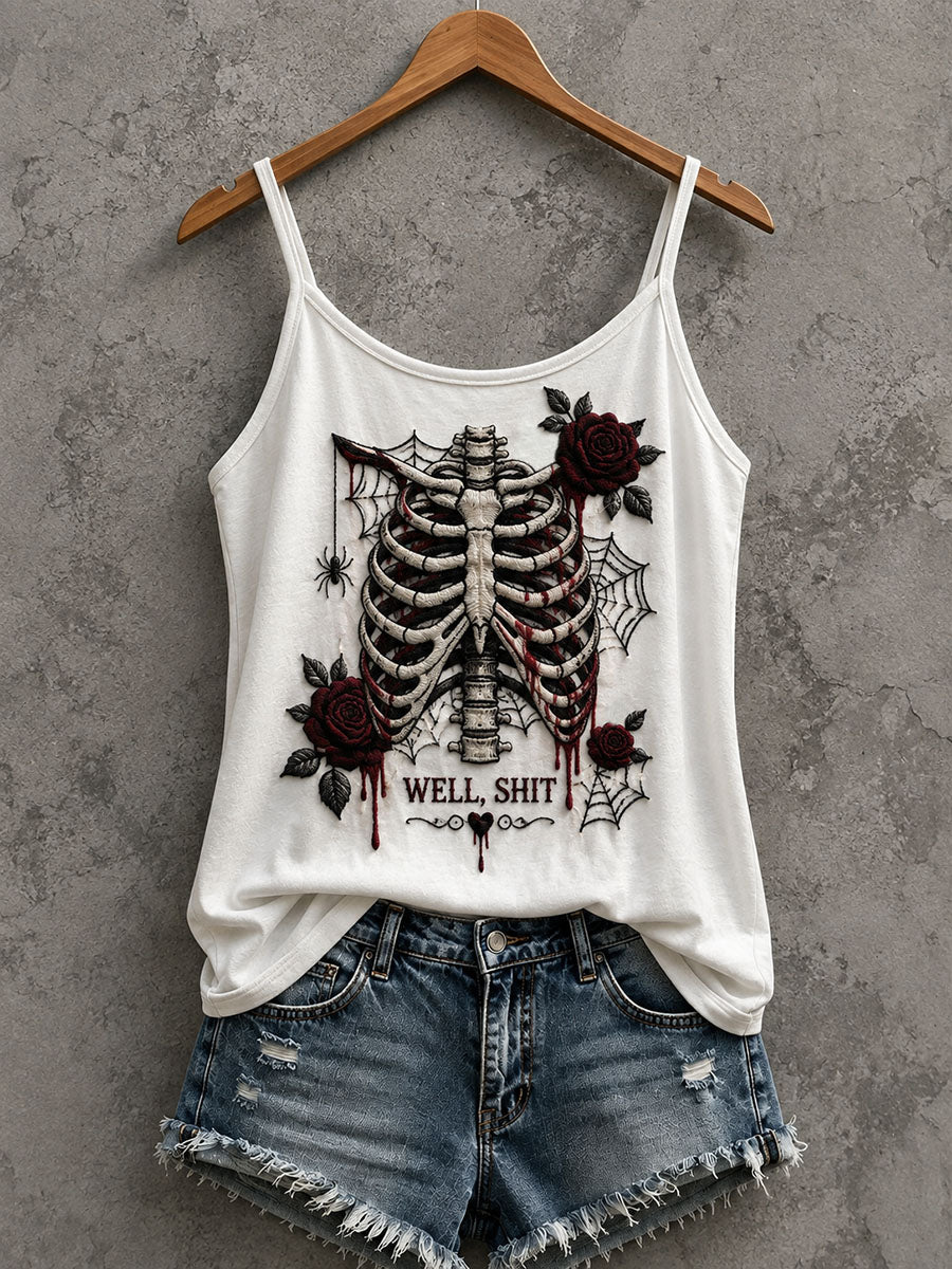 Women's Gothic Skull Tank Top