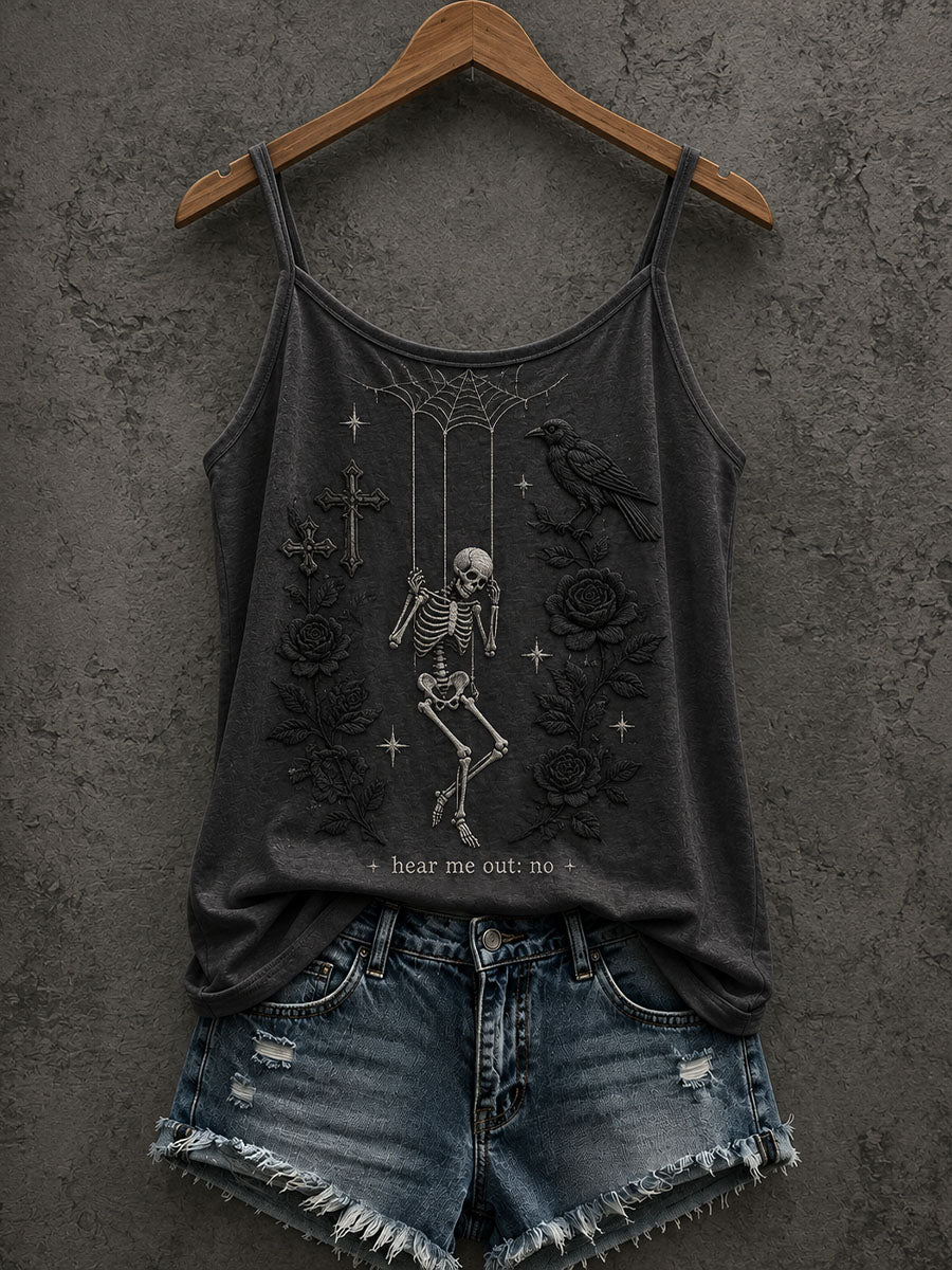 Women's Gothic Skull Tank Top