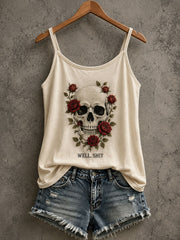 Women's Gothic Skull Tank Top