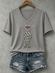 Women's Skull Hand T-Shirt