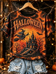 Women's Halloween Witch short-sleeved T-shirt