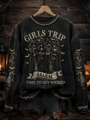 Women's Halloween Print Sweatshirt