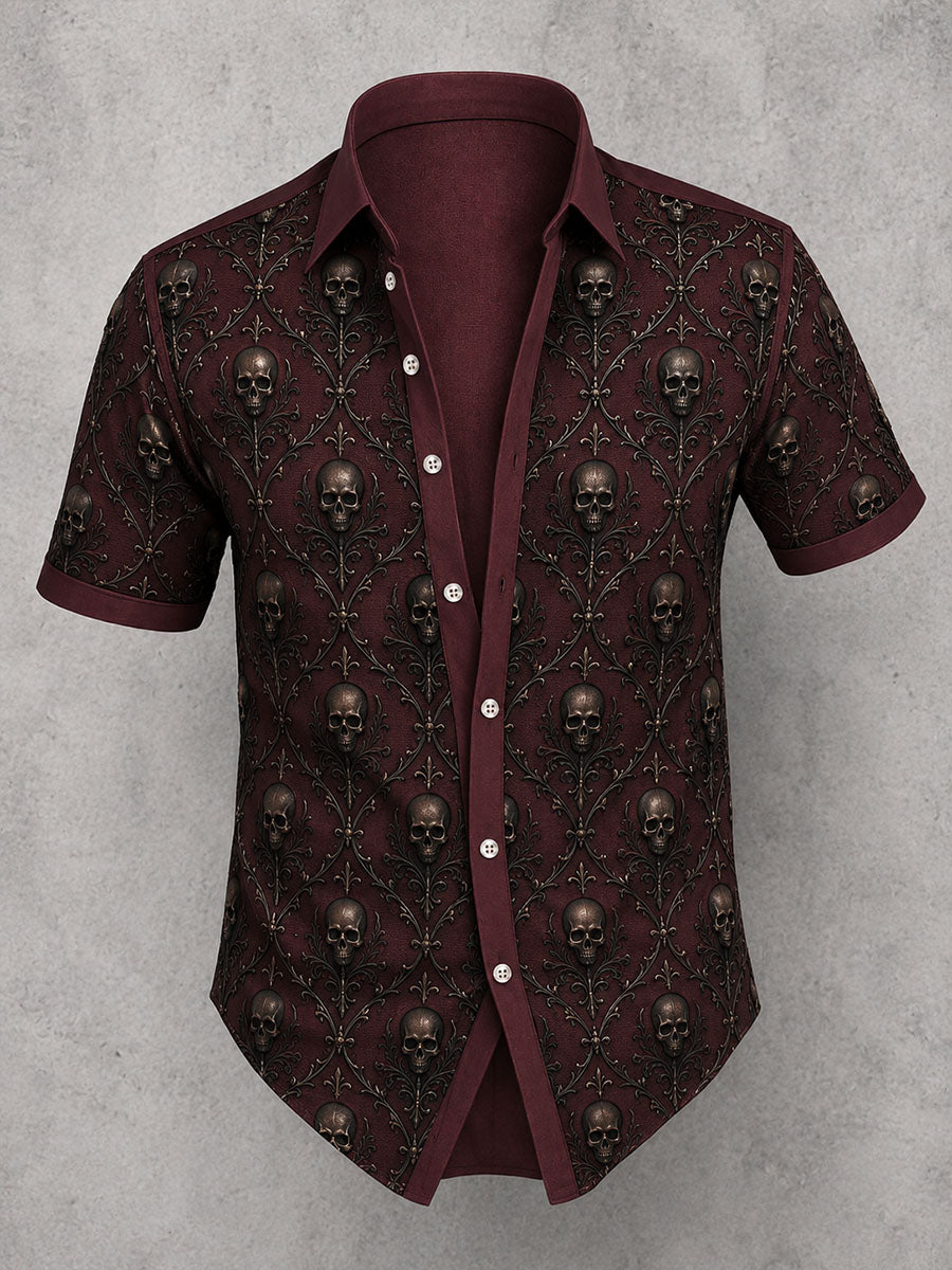 Men's Gothic Skull Shirt
