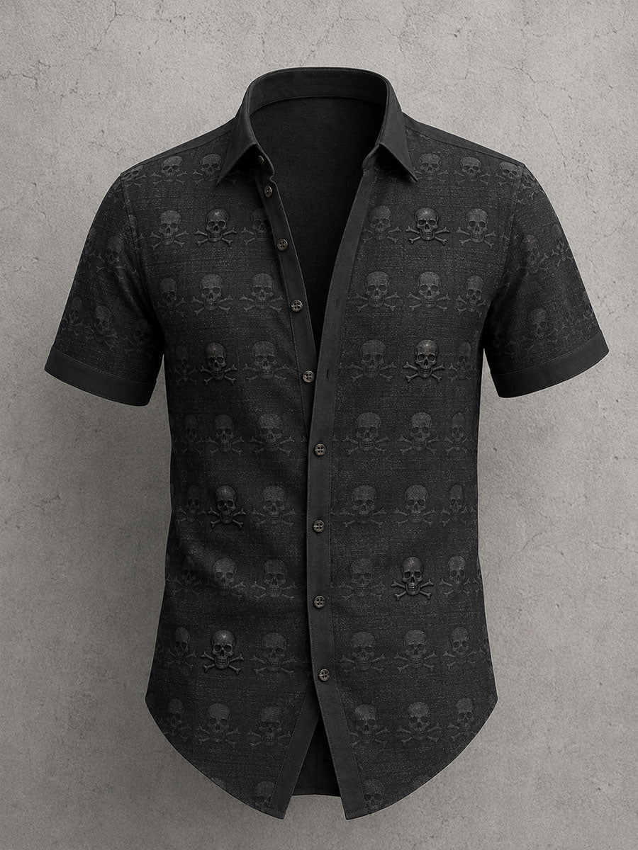 Men's Gothic Skull Shirt