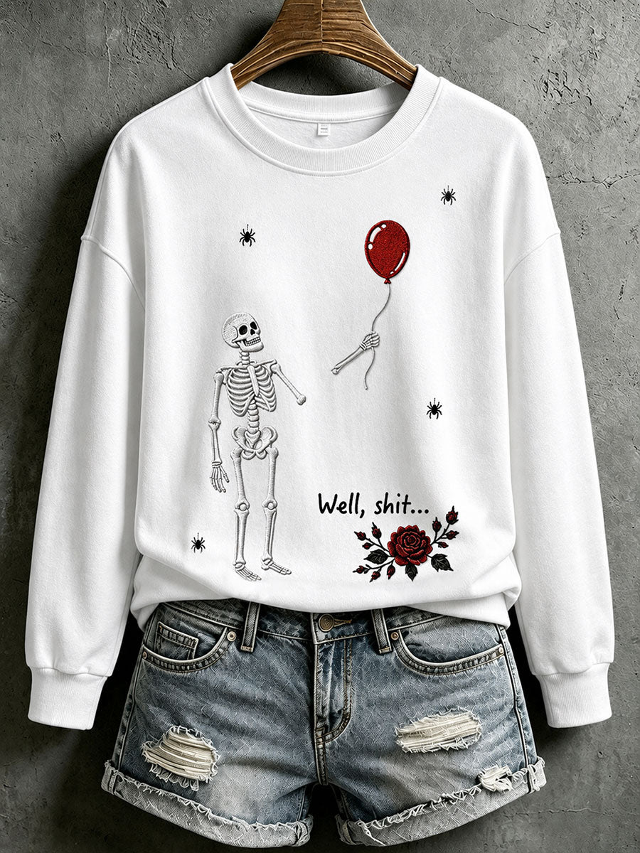 Women's Gothic Skull  Sweatshirt