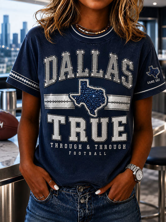 Women's Football Short-sleeved T-shirt