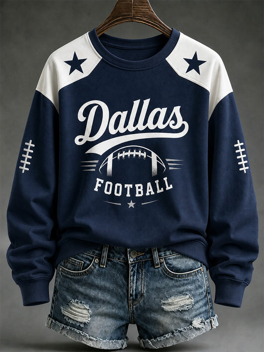 Women's Football Gameday Gift For Football Fans Casual Sweatshirt
