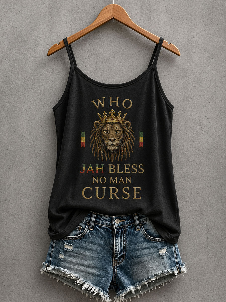 Women's Who Jah Bless No Man Curse Tank Top