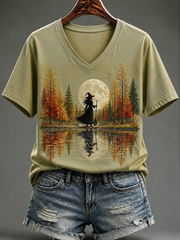 Women's Halloween In The Fall Short-sleeved T-shirt