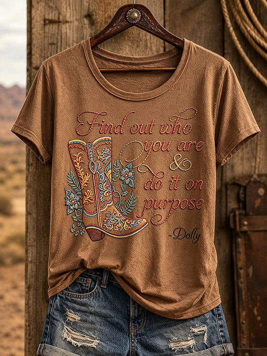 Women's "Find out who you are and do it on purpose" T-shirts