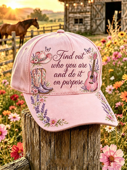 Country Music Print Casual Unisex Hat