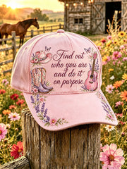 Country Music Print Casual Unisex Hat