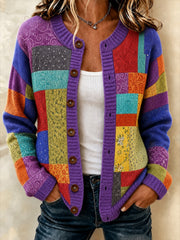 Women's COAT OF MANY COLORS Printed Cozy Cardigan