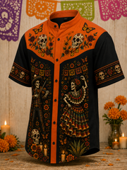 Men's Day Of The Dead Short Sleeve Shirt
