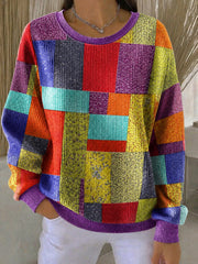 Women's COAT OF MANY COLORS Printed Sweatshirt