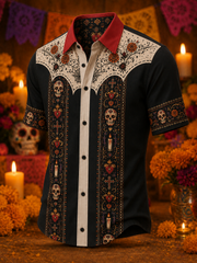 Men's Day Of The Dead Short Sleeve Shirt