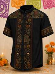 Men's Day Of The Dead Short Sleeve Shirt