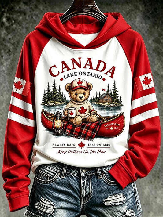 Women's Lake Ontario Printed Casual Hoodie