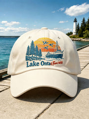 Lake Ontario Printed Casual Unisex Cap