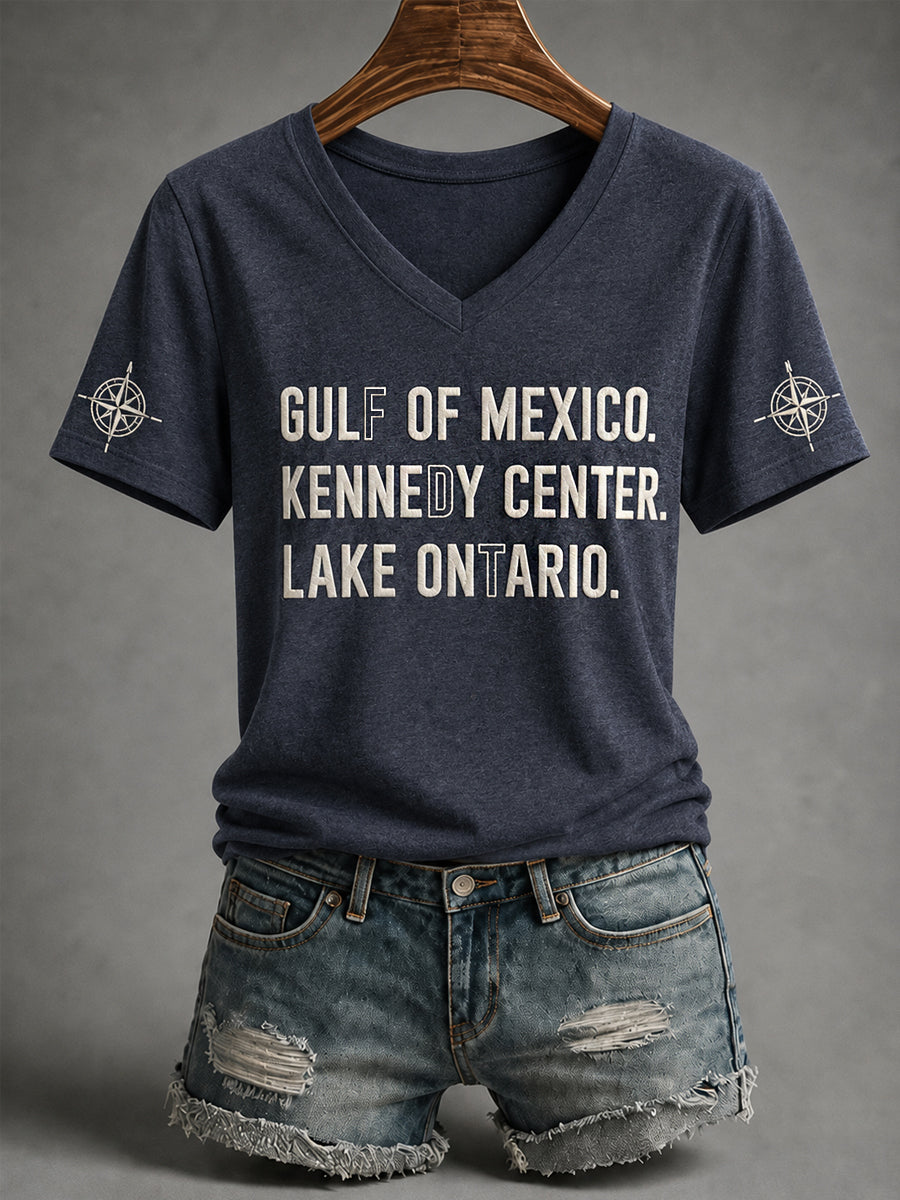 Women's Lake Ontario Always And Forever V-Neck Tee