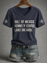 Women's Lake Ontario Always And Forever V-Neck Tee