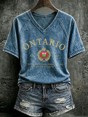 Women’s Lake Ontario Printed Casual T-Shirt