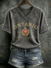 Women’s Lake Ontario Printed Casual T-Shirt