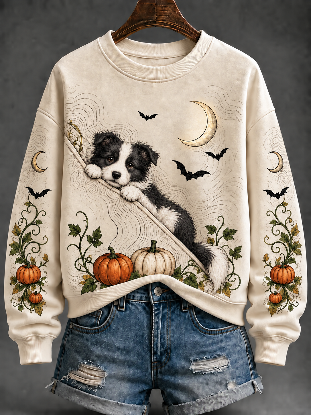 Women's Dog Halloween Regular Sweatshirt
