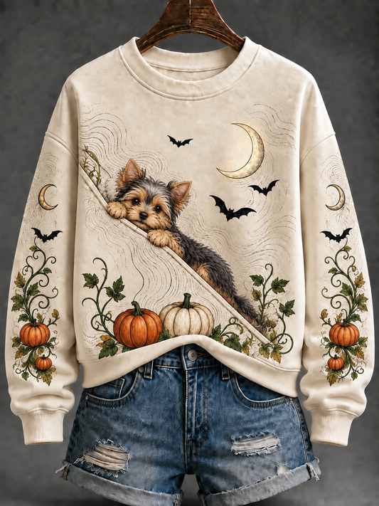 Women's Dog Halloween Regular Sweatshirt