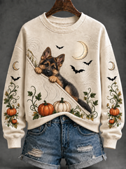Women's Dog Halloween Regular Sweatshirt